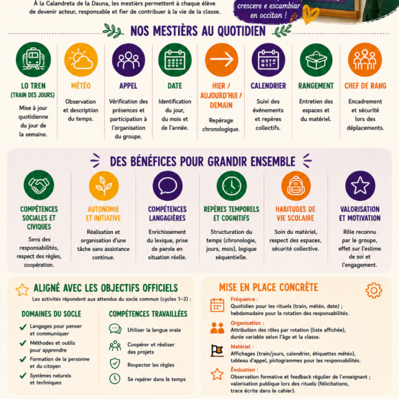 Les métiers de la classe