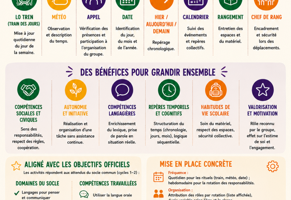 Les métiers de la classe