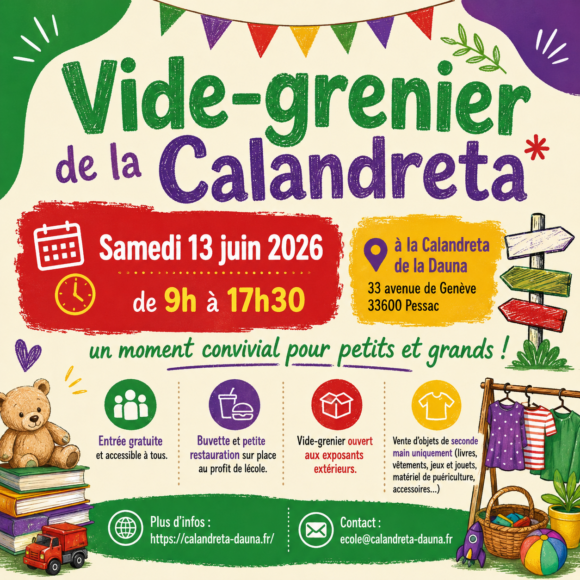 Vide-grenier de la Calandreta de la Dauna