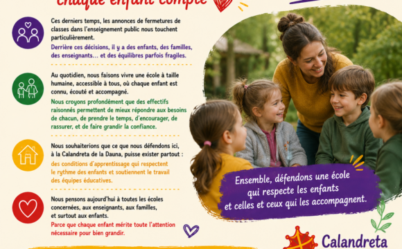 À la Calandreta de la Dauna, chaque enfant compte