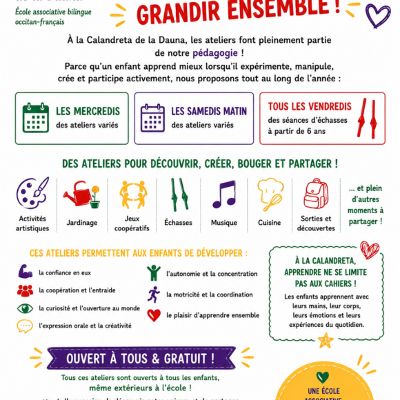Ateliers pédagogiques pour enfants à Pessac : une approche vivante et coopérative