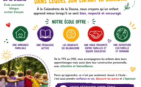 Pourquoi choisir la Calandreta de la Dauna pour son enfant ?