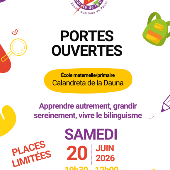 Inscriptions ouvertes pour la rentrée scolaire 2026 Portes-ouvertes